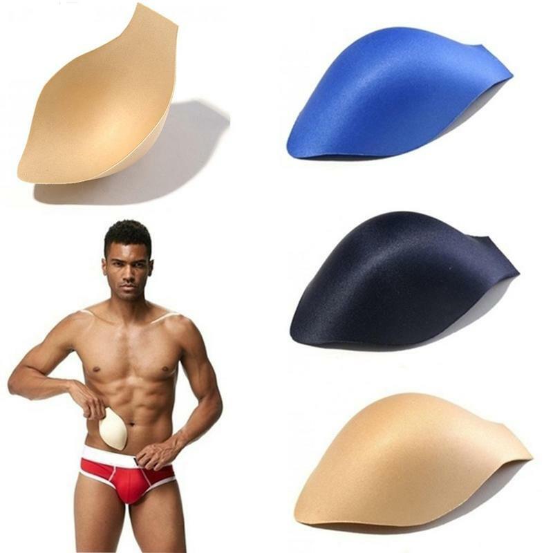 Almohadilla de protección frontal interior para hombre, almohadilla protectora para natación, ropa interior de esponja, D4E9, 1 ud.