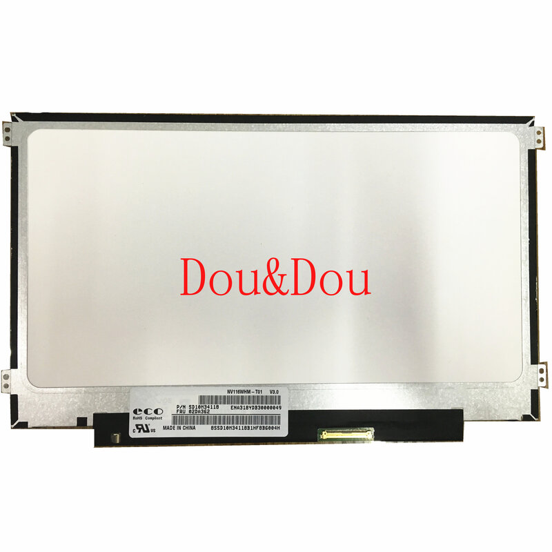 노트북 LCD 터치 스크린 패널 매트릭스 디스플레이, V3.0 NV116WHM T01 11.6 인치, 1366*768