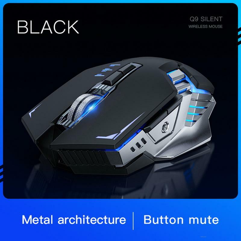 Wireless silent rechargeable gaming mouse with backlight  E-sports eating chicken exclusive mechanical luminous mouse
