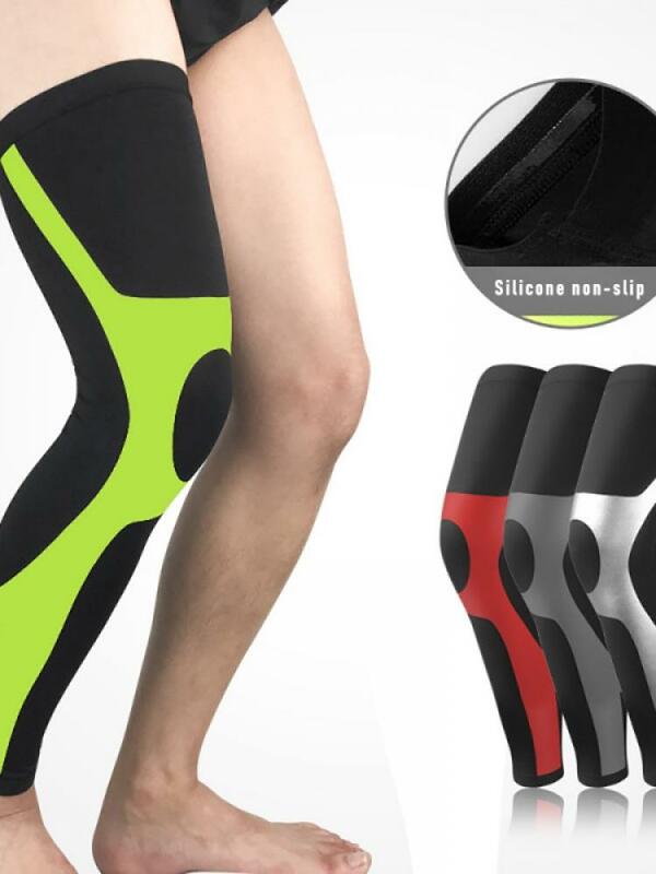 Outdoor Running Fitness allungato protezione del ginocchio basket calcio sport protezione calzamaglia gamba SinglePack