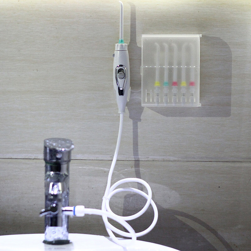 Kran irygator doustny strumień wody pod ciśnieniem do czyszczenia wykałaczka zęby Flosser Dental irygator implementuje nić dentystyczna czyszczenia zębów