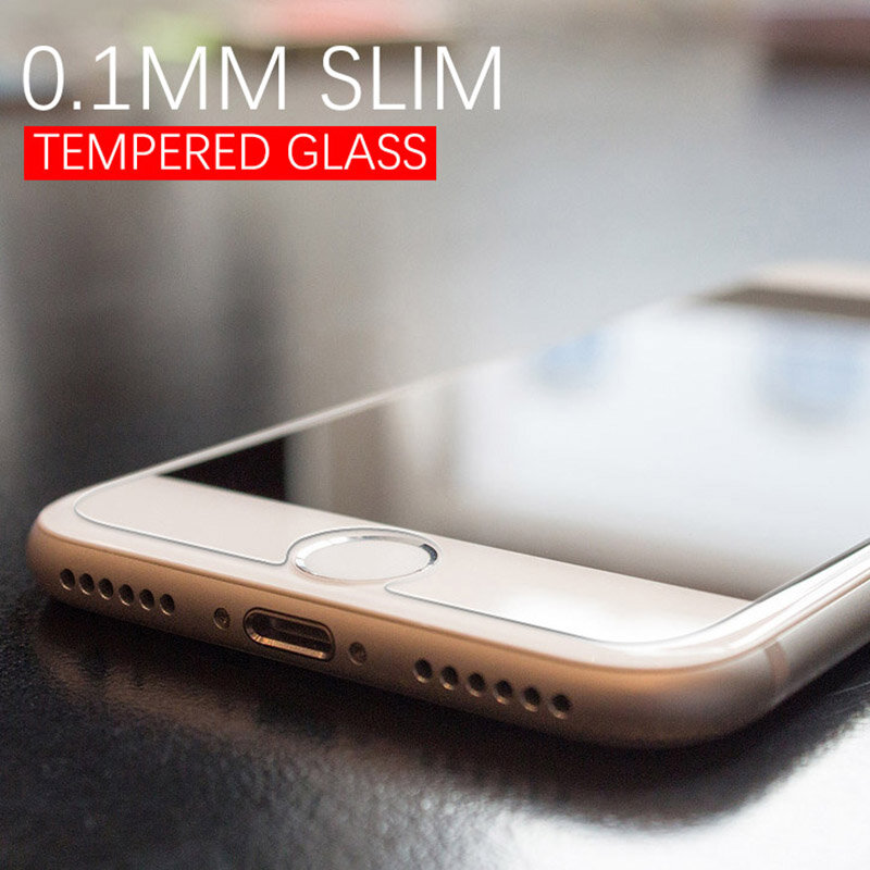 0,1mm Ultra Dünne Schutzhülle Gehärtetem Glas Auf Die Für Iphone 11 Pro Xs Max Xr X Screen Protector Glas für Iphone 6 6s 7 8 Plus