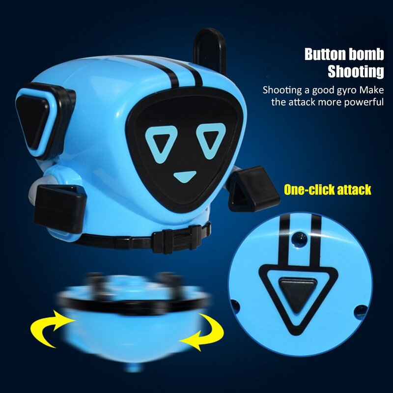 Robot Transforming Burst Spinning Top with Launcher Kids Character Toys Interesting Toy For Children Gift