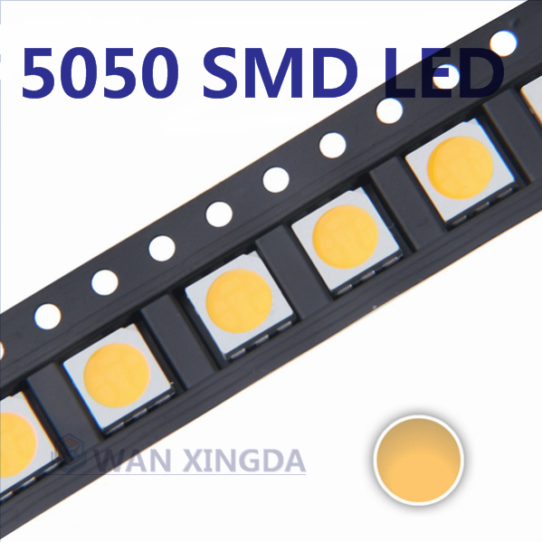 100 Uds 0805, 1206, 3528, 5050 SMD LED rojo amarillo verde azul blanco diodo emisor de luz naranja super brillante diodo emisor de luz lam