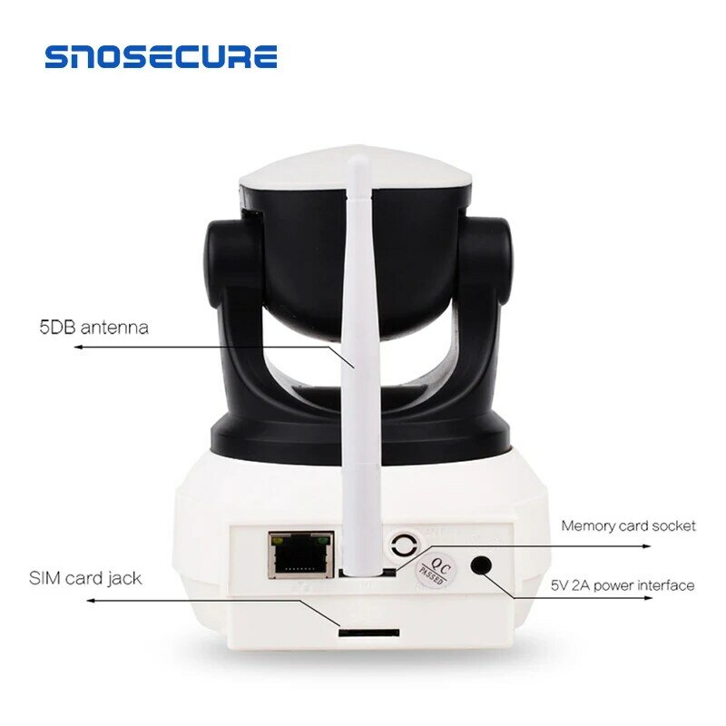 SNOSECURE 1080P Full HD PT cámara IP inalámbrica Wifi 3G 4G 2-Audio vigilancia seguridad hogar noche Vison
