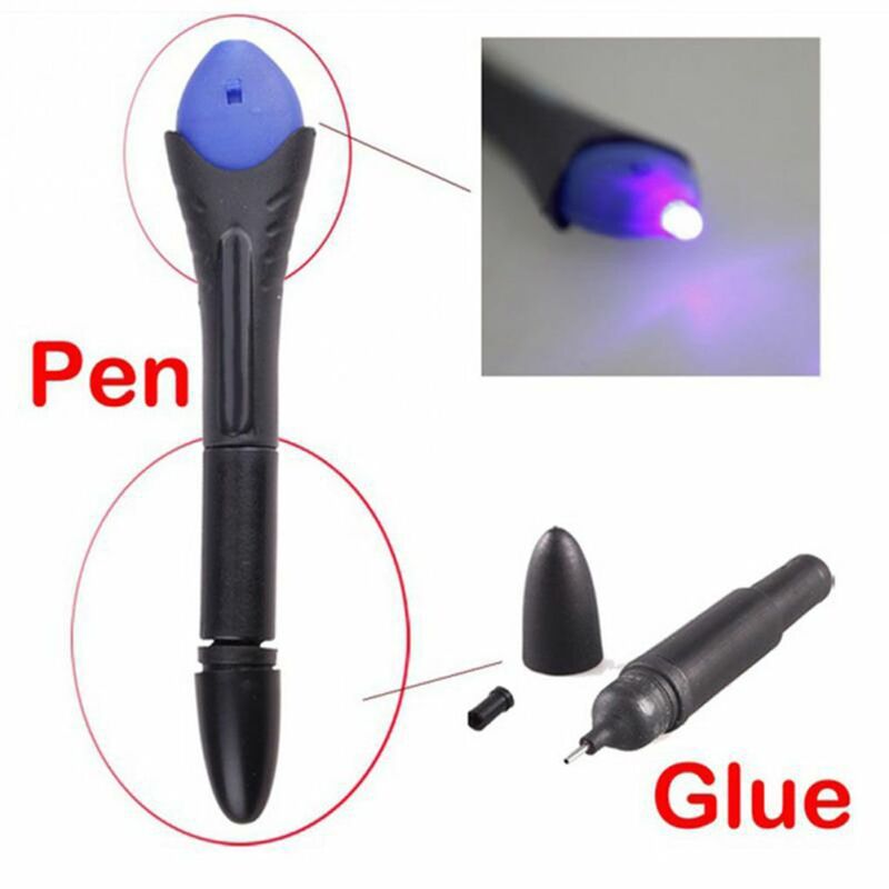 5 Tweede Quick Fix Vloeibare Lijm Pen Uv Licht Reparatie Tool Super Aangedreven Vloeibare Plastic Lassen Samengestelde Kantoorbenodigdheden