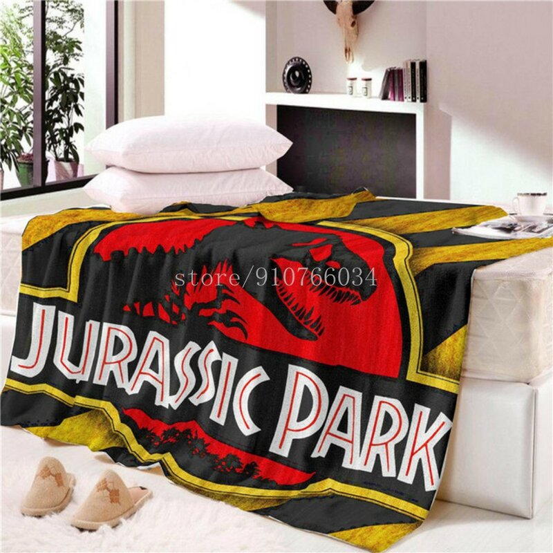 Jurassic world-manta para dinossauro, cobertor super macio para crianças e adultos, praia, tiranossauro