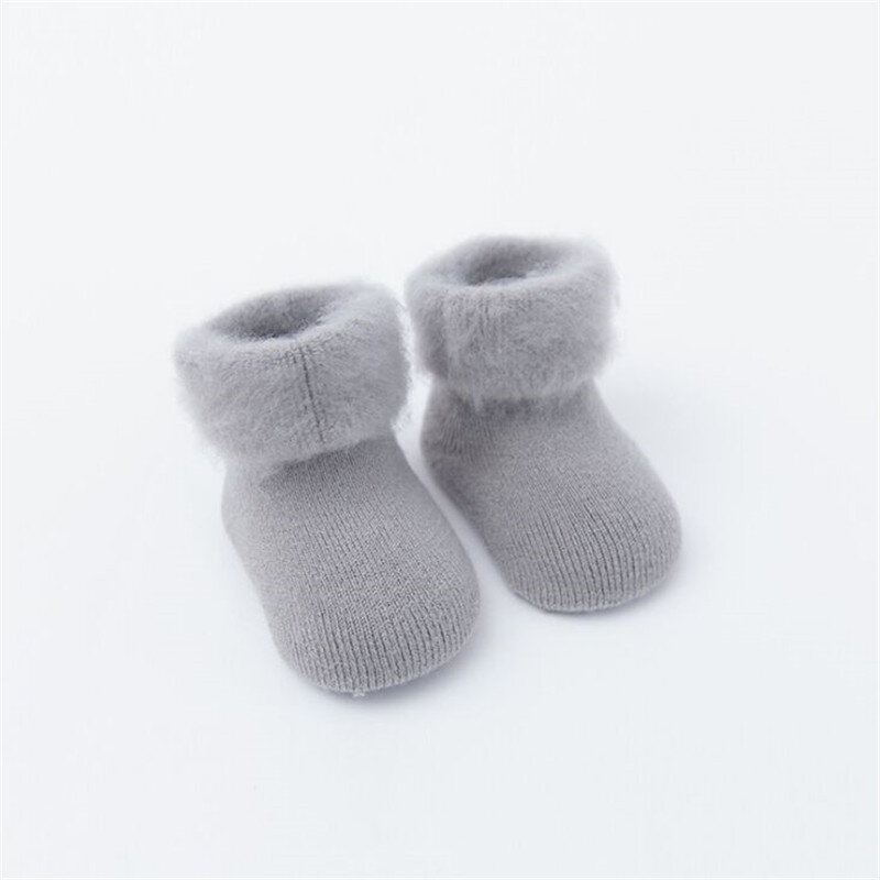 Chaussettes en coton éponge pour bébé de 0 à 24 mois, chaussettes chaudes pour nouveau-né, pour garçons et filles, mignonnes, accessoires pour bébés