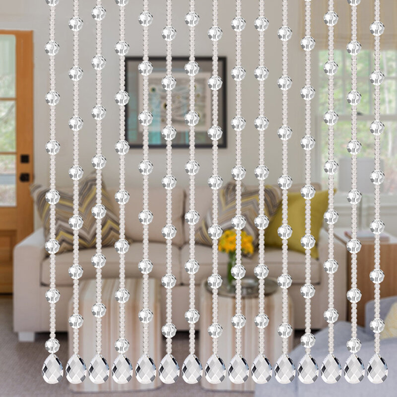 Dekorasi Rumah Tirai Kaca Kristal Tirai Manik Mawar Ruang Tamu Kamar Tidur Pintu Jendela Dekorasi Pernikahan Pengiriman # TD