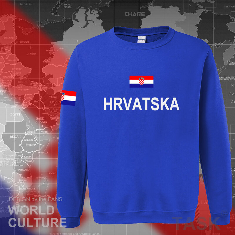 Хорватия Hrvatska хорватские толстовки мужская Толстовка новая уличная одежда спортивный костюм Этническая команда 2017 HRV croats
