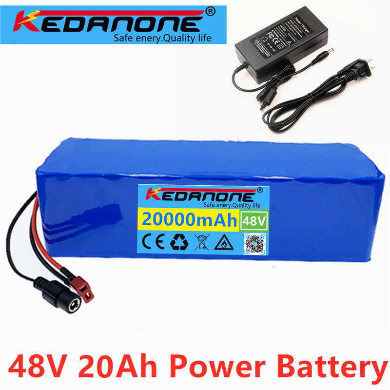 48v Lithium ion Battery 48V 20Ah 1000W 13S3P Lithium ion Battery Pack For 54.6v E-bike Electric Bicycle Scooter With BMS+Charger