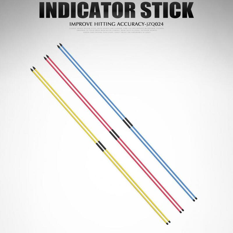 Prática anti-risco de fibra de vidro golfe bater alinhamento varas de alinhamento de golfe varas de alinhamento de golfe 2 peças