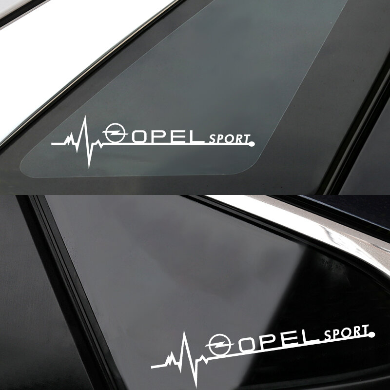 Autocollants pour vitres latérales de voiture, 2 pièces, emblème pour Opel Astra H G J Insignia Mokka Zafira Corsa Vectra C D Antara Sport
