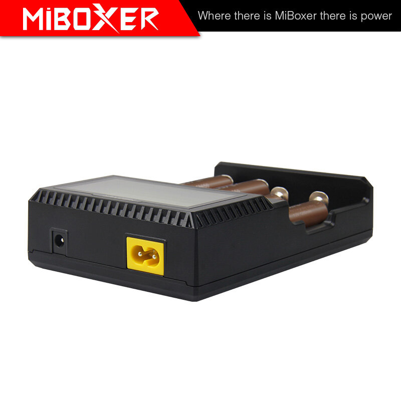 Зарядное устройство MiBoxer C4, версия V4, четвертый слот может использоваться в качестве разрядного для проверки емкости аккумулятора