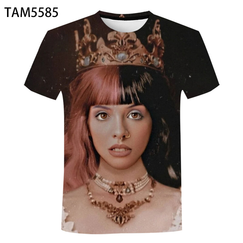 Singer Melanie Martinez – T-Shirt manches courtes pour hommes et femmes, personnage 3D, jeune Couple, Street, Cool, à la mode