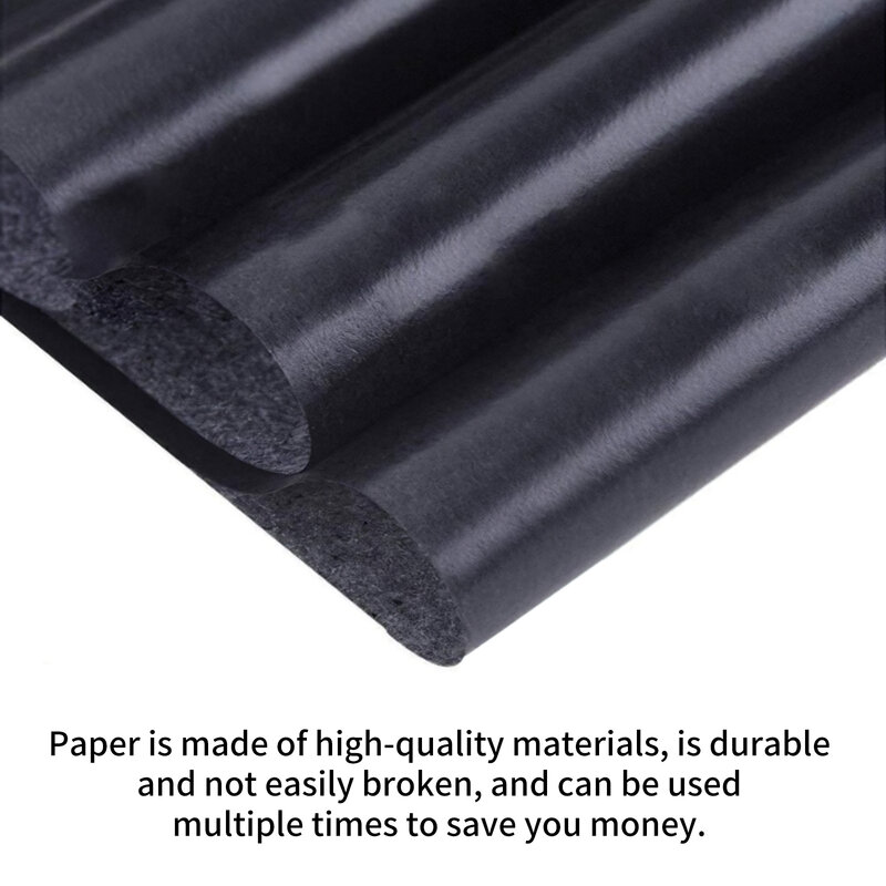 100 pces que traça papéis de transferência reutilizáveis da grafite papéis de transferência de papel carbono que traça o papel de cópia para o papel de madeira