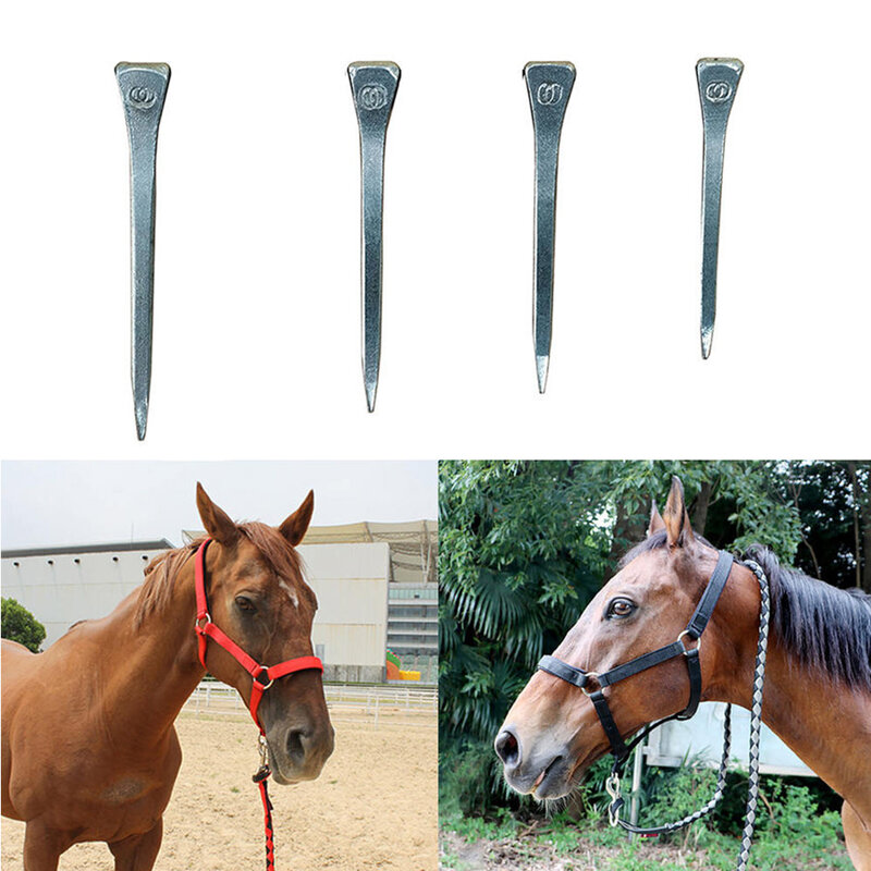 50Pcs Steel E2/E3/E4/E5/E6 Horseshoe Nails Horse Equestrian Sports Equipment