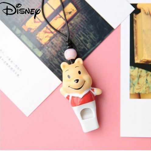 Disney-silbato de cerámica de animales de dibujos animados para niños, collar de juguete para fiesta de cumpleaños, juego de colección, silbato