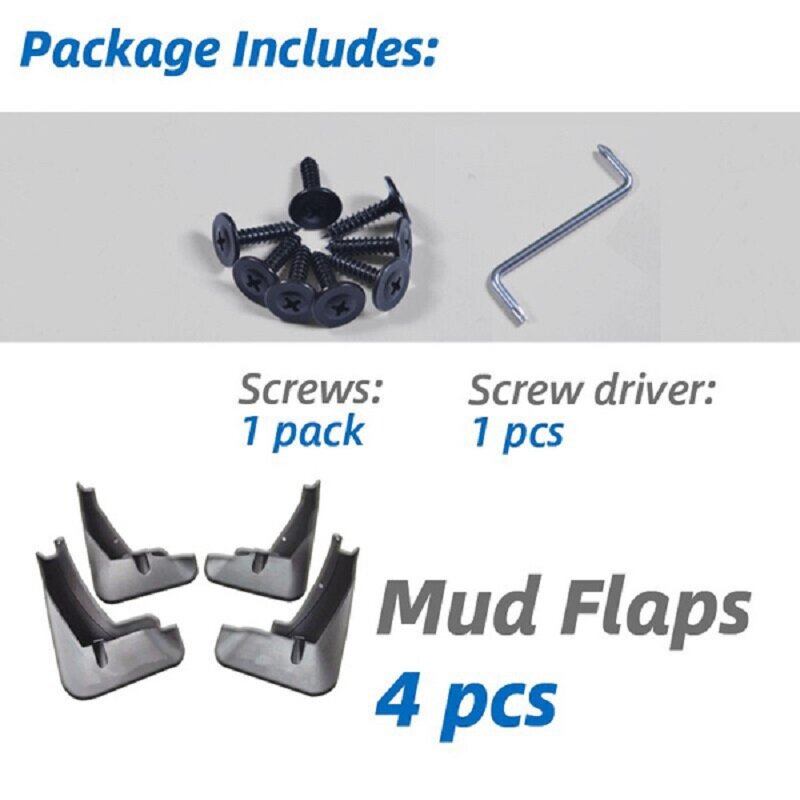 4Pcs Car Mudflaps Front Rear Mud Flap Mudguards Splash Guard Fender Flares For BYD S6  accessories