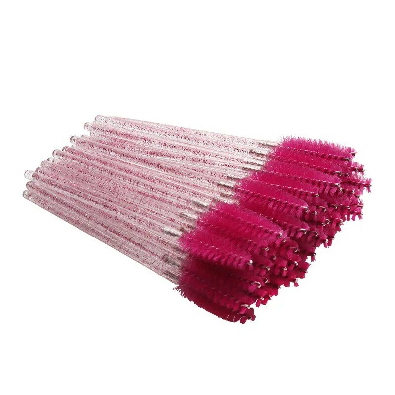 400 pçs escova de cílios de cristal descartável rímel varinhas aplicador enxertia cílios pente de beleza ferramenta de maquiagem escova de chicote de olho