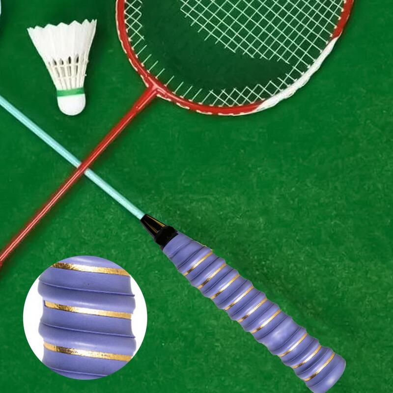 Fita antiderrapante para raquete de tênis, fita antiderrapante e absorvente de suor para cabo de raquete, resistente a impactos e suor
