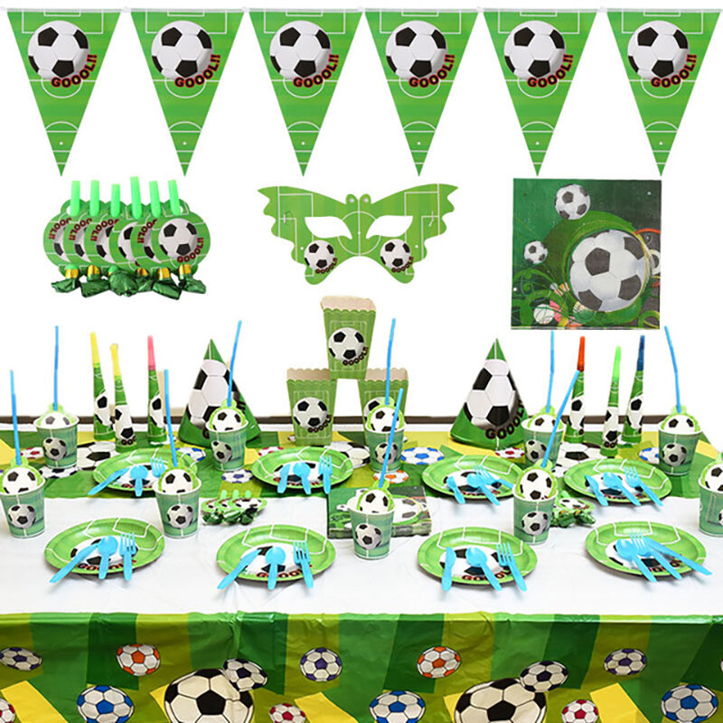 Palloncini da calcio decorazioni per feste di compleanno Foil Globos Kids Boy Cup Number Balloon Ball Soccer Sports Party Supplies