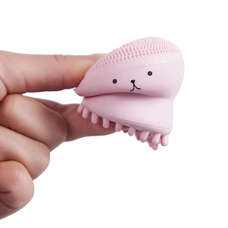 Silicone Facial Cleaning Brush Small Octopus Cleaner Sponge Face Deep Clean Massage Face Scrub Brush Beauty Skin Care Tool