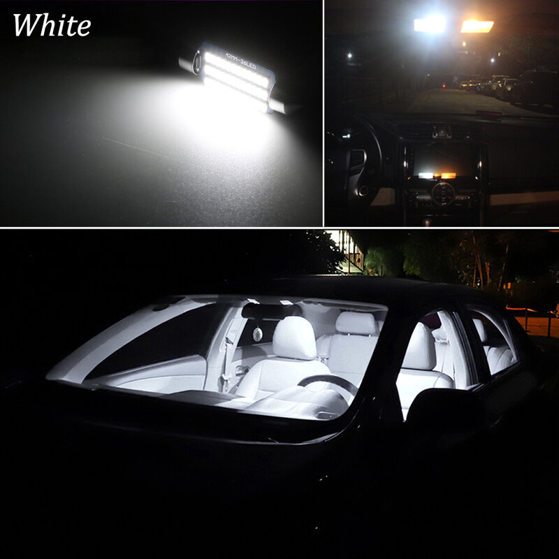 Kammuri 10 pçs livre de erros branco led kit pacote luz interior do carro para subaru baja 2003 2004 2005 2006