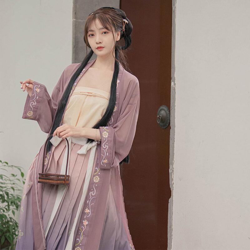3pcs Set Women Hanfu Ancient Chinese Traditional Dresses Autumn Fantasia Carnival Fairy Costumes Tang Dynasty Outfit for Lady