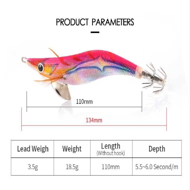 WHYY светящийся крючок для морской рыбалки, 110 мм, 18,5 г