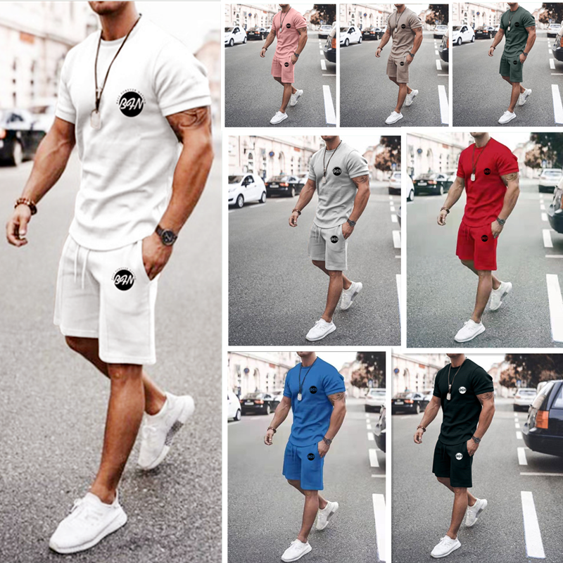 Roupas masculinas de streetwear de 2 peças, camiseta de manga curta, calças  compridas, traje de treino, camiseta impressa em 3D, roupas esportivas,  2023 - AliExpress