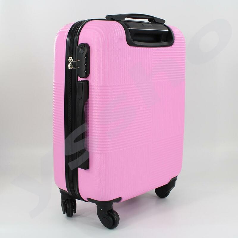 Жесткий чемодан 55 см из АБС-пластика Бордо 87007