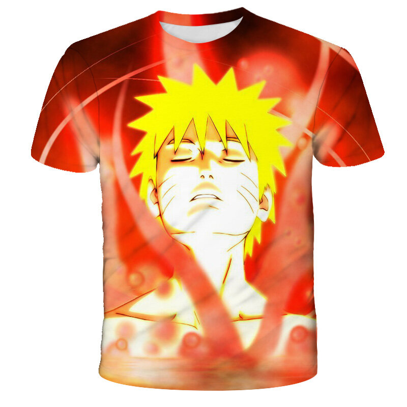Zomer Anime Print Fun T-shirt Top Fashion T-shirt Toevallige Jongen Meisje Koele T-shirt