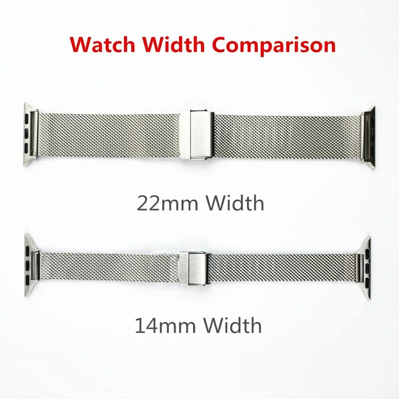 Faixa pequena estreita para apple watch 7 se/6/5/4/3/2/1 bandas de aço inoxidável malha pulseira cinta para iwatch 40mm 44mm 38mm 42mm