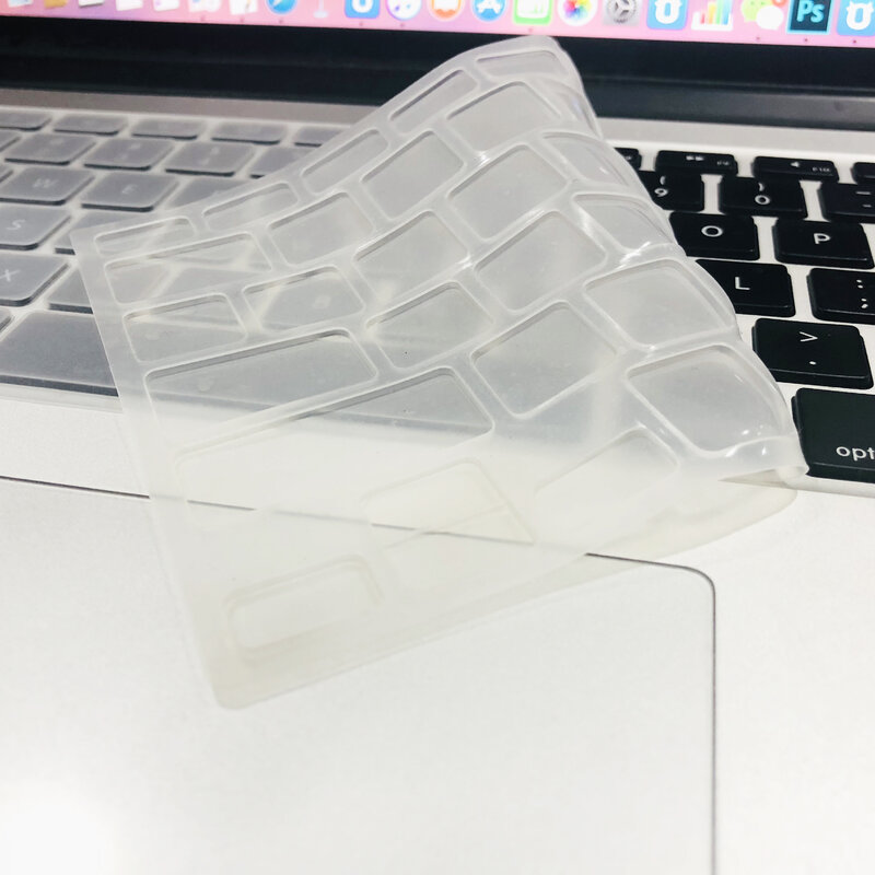 Film de protection en silicone transparente pour clavier Apple, toutes séries, MacBook Pro 13 11Air 13 15 Rétina 12 pouces, compatible UE US