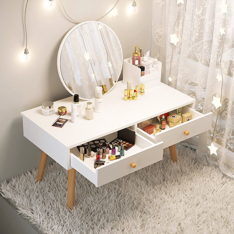 Dressing Tisch Schlafzimmer Schrank Moderne Einfachheit Dressing Tisch Mit Spiegel Holz Brust Von Schubladen Möbel Kommode