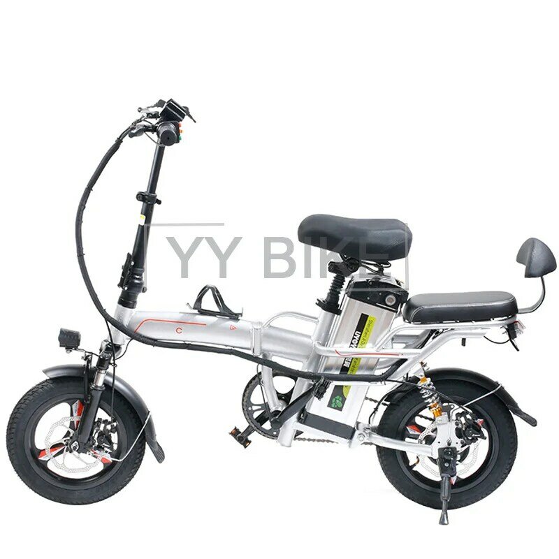 Veicolo D-026 adulto pieghevole bici elettrica 400W 48V 30AH città e-bike 14 pollici ruota strada elettromobile mobilità bicicletta ebike