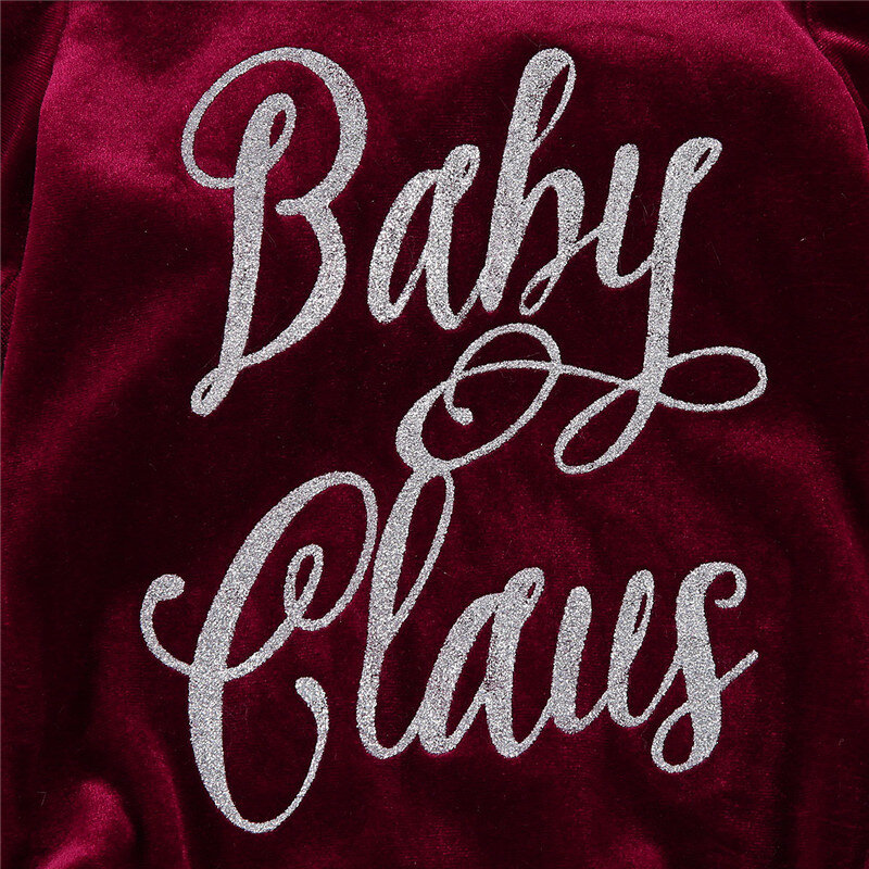 Kleinkind Kinder Baby Mädchen Weihnachten Kleidung Neugeborenen Mädchen Langarm Brief Print Romper + Tutu Röcke + Stirnband Warme Outfits