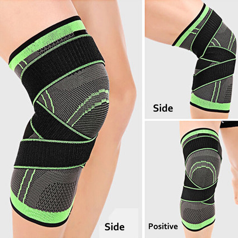 1pc elástico pressurizado joelheiras bandagem esporte fitness joelheira suporte de joelho para correr ciclismo artrite joint brace protector