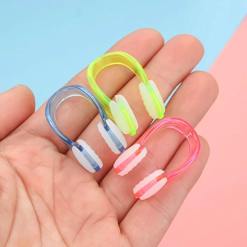 4Pcs Swimming Nose Clip Earplug Earplugs Suit Swim Earplugs Small Size FOR Adult Children Waterproof Soft Silicone Nose Clip