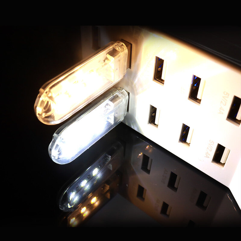 USB ไฟ LED 3LEDs 8LEDs SMD 5630 5730 USB LED หนังสือไฟฉาย Power Bank Powered Light 5V แบบพกพาไฟ