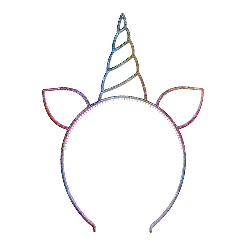Diadema de unicornio para mujer, bandana con orejas de gato, accesorios para el cabello