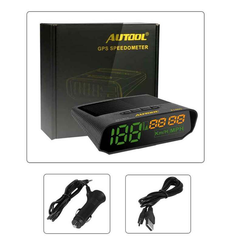AUTOOL X100S HUD GPS Speedometer MPH/KM/h LED Head UP Display Digital Auto Safe Warning Altitude Diagnostic Tool For All Vehicle