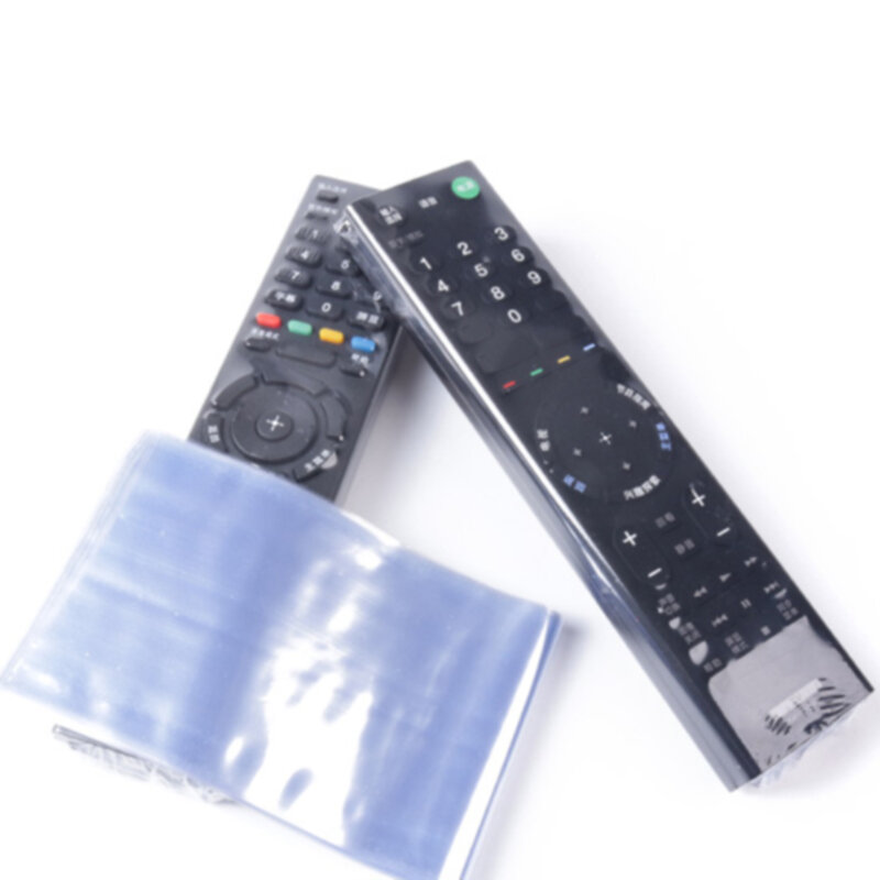 Limpar Shrink Film Bag para controle remoto, TV Remote Control Case, Air Condition Cover, protetor, saco anti-poeira, 10pcs