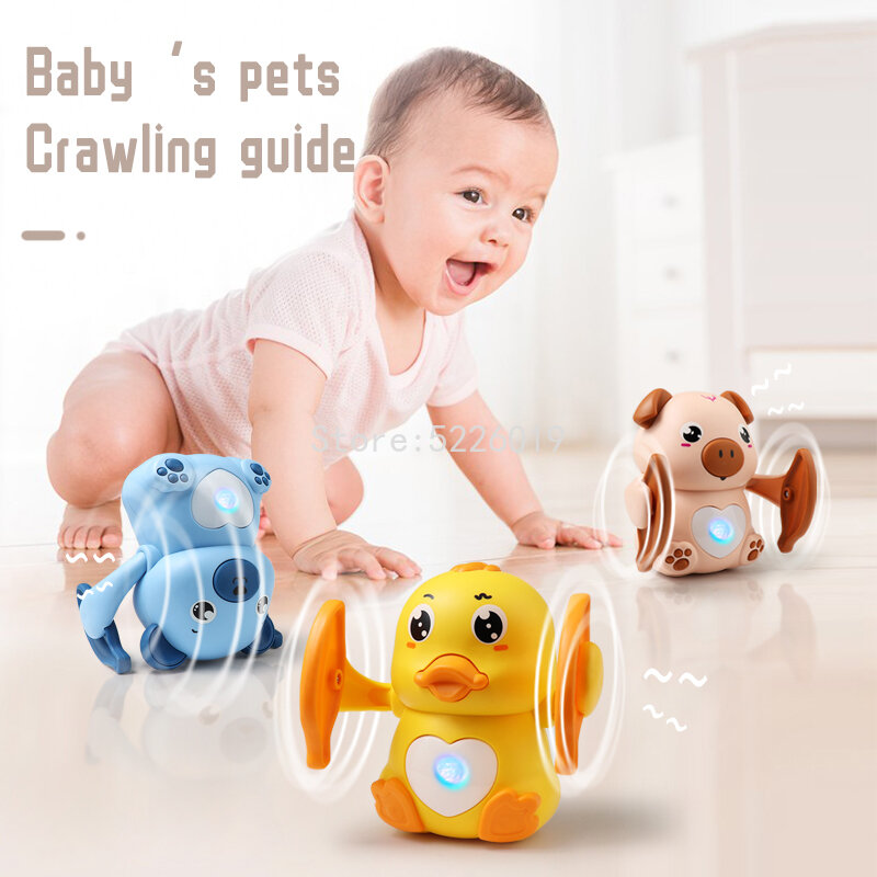 Baby Voice Control Rolling Toys For Children Music Dolls Sound Controlled Rolling Toys For Kids Educational Interactive Toys