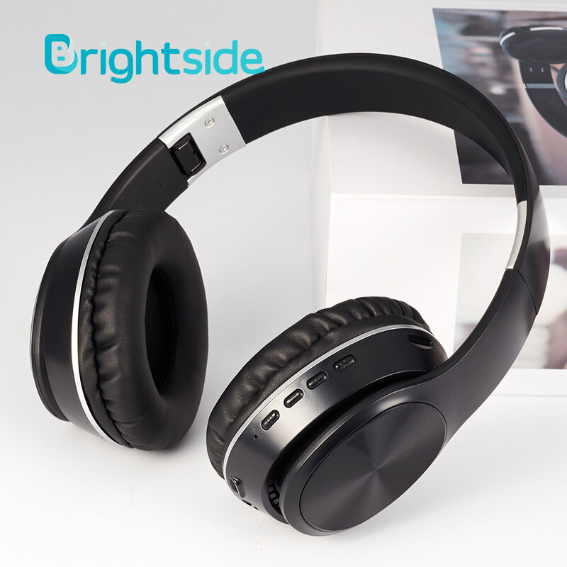 Brightside 무선 헤드폰 블루투스 헤드셋 접이식 이어폰 깊은베이스 헤드폰 마이크 TF 카드와 Ipad 휴대 전화