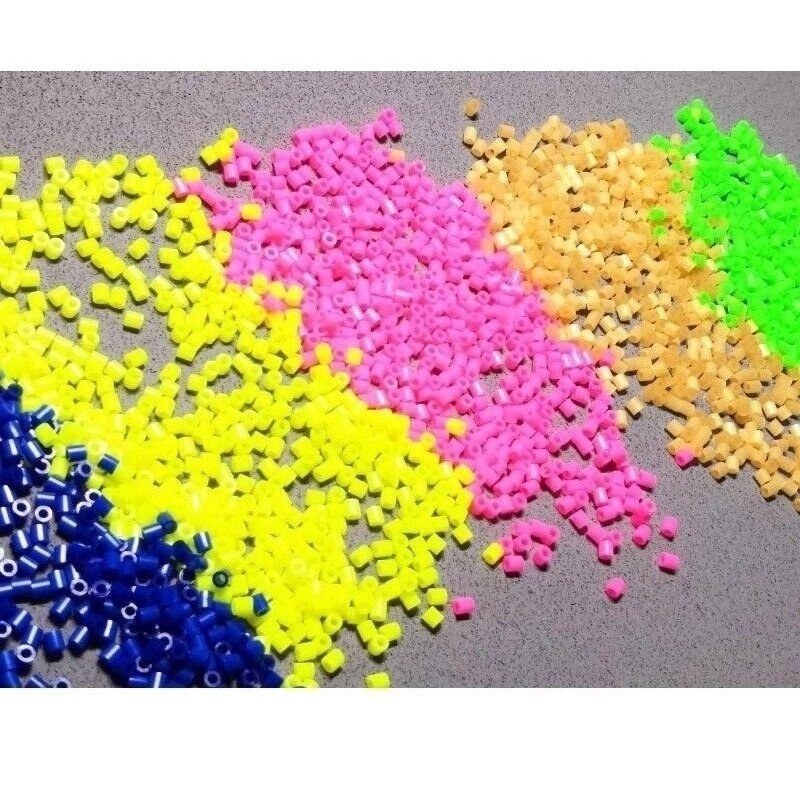 7500pcs Perler 비즈 5mm 보완 하마 비즈 5mm 3D 퍼즐 장난감 아이 크리 에이 티브 수제 퍼즐 공예 비즈 장난감 15 색상