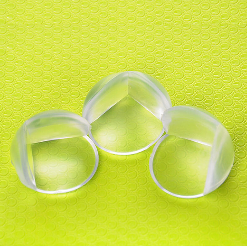 4Pcs Rubber Furniture Protectors Damper Pads Self Adhesive Round Rubber Bumpers Soft Transparent Anti Slip Shock Absorber