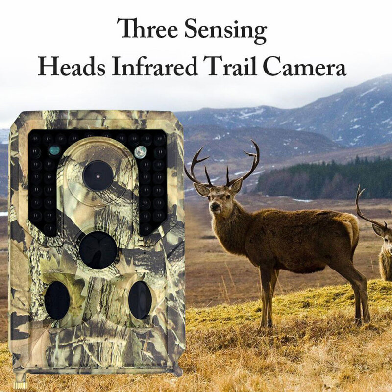Pr400 câmera de caça 12mp 1080p câmera infravermelha visão noturna wildlife scouting câmeras caça infravermelha trail câmeras