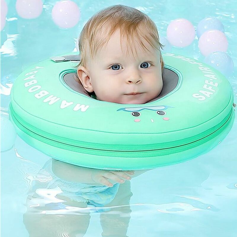 Mambobaby bebê flutuador pescoço anel de natação não-inflável boia infantil nadar anéis banheira piscina brinquedos acessórios nadar trainer